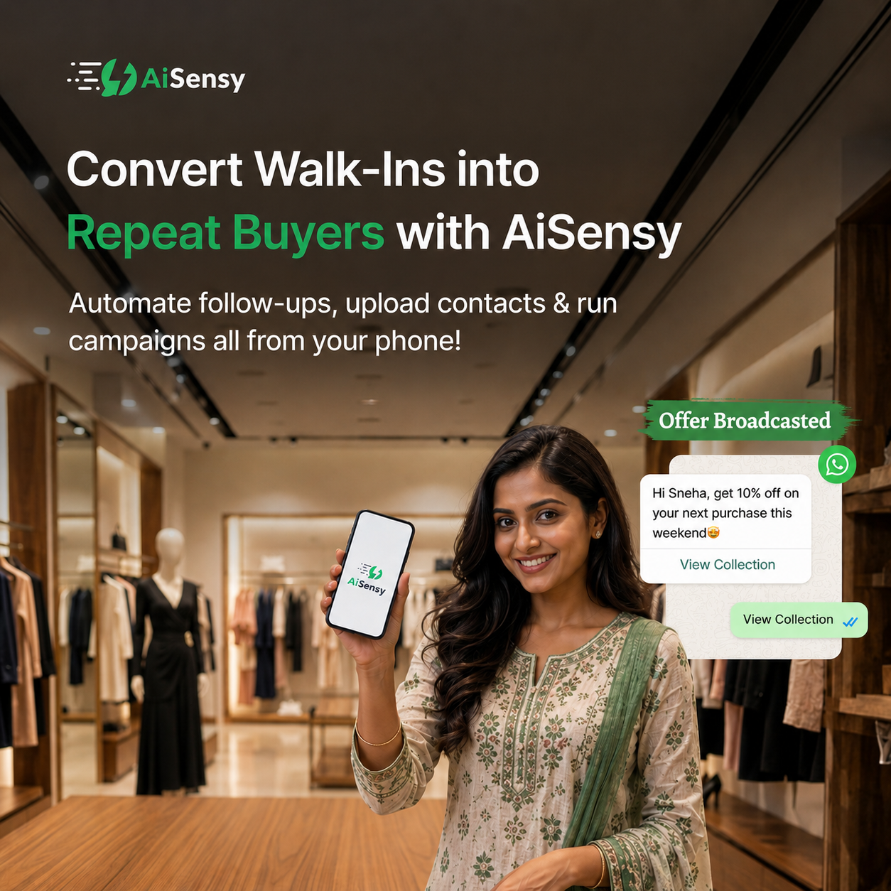 WhatsApp Marketing Showroom Plan